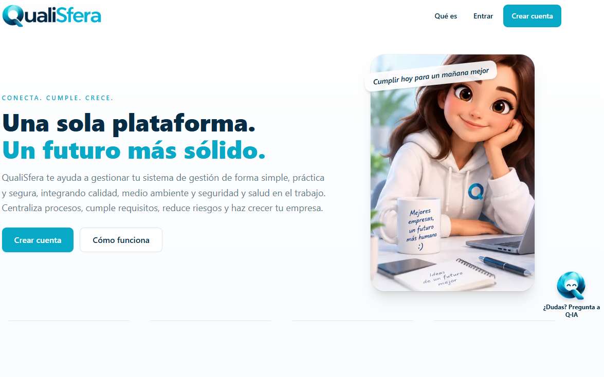 QualiSfera, gestión de sistemas ISO 9001, 14001 y 45001